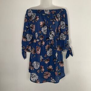 Off The Shoulder Floral Tunic By Indulge In Style